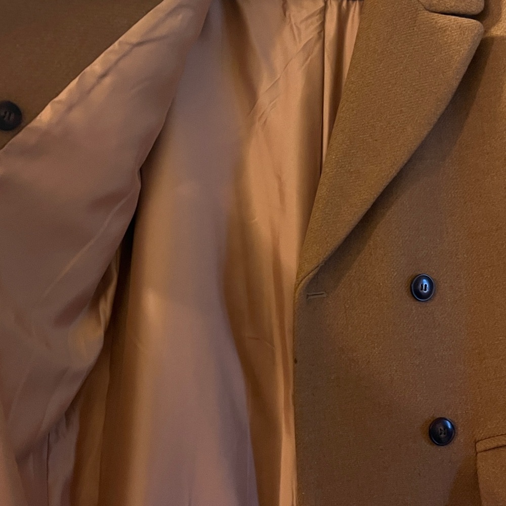 MADEWELL women’s wool and cashmere blend long coat jacket / overcoat, size small - Picture 4 of 5